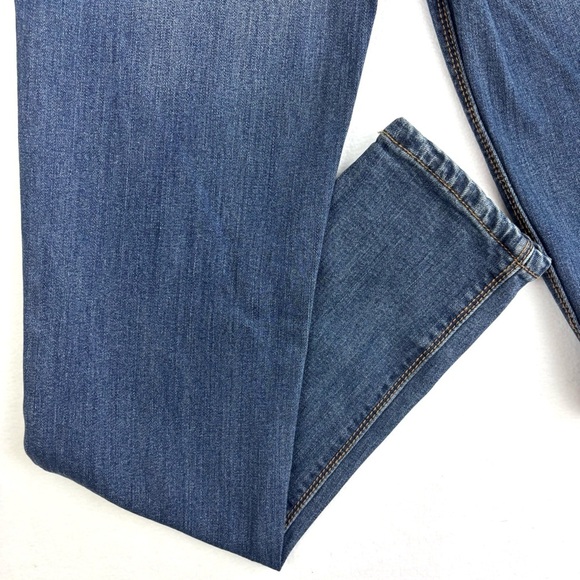 NWT Nordstrom Black Label Distress Red/Black Buffalo Plaid Patch Skinny Jean 27 - Picture 12 of 16